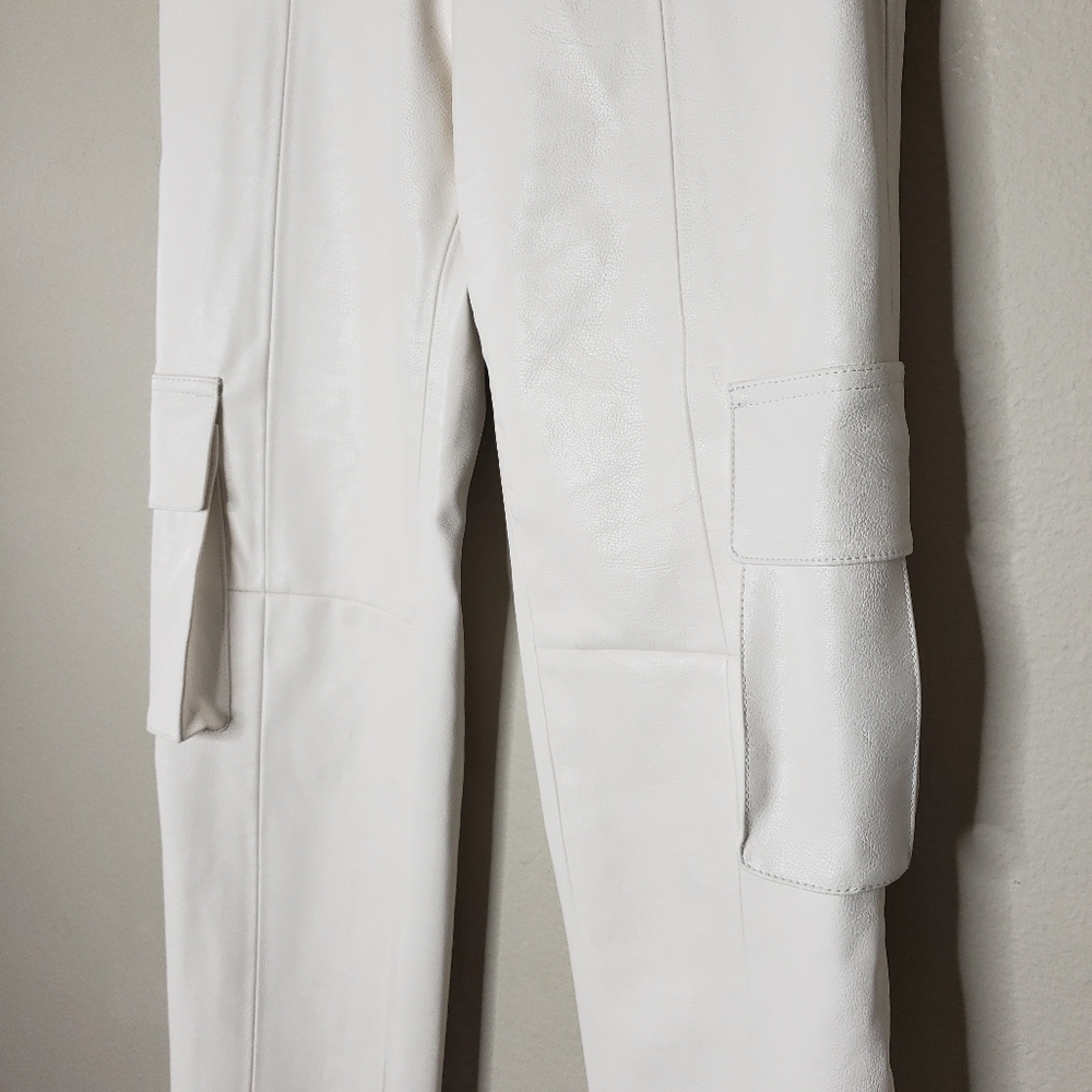 BLINDNESS SS19 White Skinny Cargo Pants Runway Ready-to-Wear Size L - Picture 10 of 14